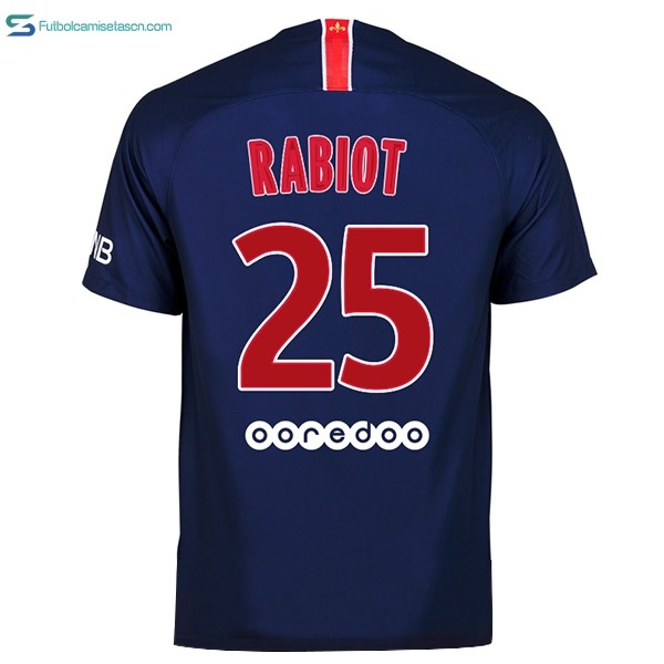Camiseta Paris Saint Germain 1ª Rabiot 2018/19 Azul